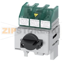 SENTRON, Molded case switch 3LD5 UL, Main switch, 3-pole, certified according to UL489 UL60947-4-1 and IEC60947-3, UL: 30A, SCCR 50kA at 480VAC, Operating power at 480VAC 3-phase: 20hp, IEC: 32A, Operating power at AC-23A at 400V: 15kW, floor mounting wit