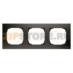Рамка трехместная, чёрный бархат ABB 2CLA857300A1501 