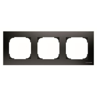 Рамка трехместная, чёрный бархат ABB 2CLA857300A1501