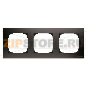 Рамка трехместная, чёрный бархат ABB 2CLA857300A1501 