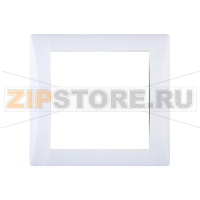 TECO Frame - 1 gang, Elegant snow white