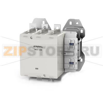 Контактор 330 А, 230 В/AC, 2NO+2NC, 3 полюса, IP20 Kripal UKC1-330-22-230AC 