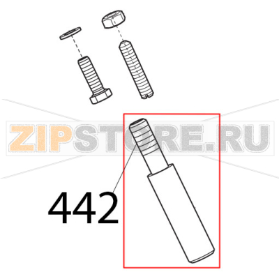 Perno col. affil. CNV NO CE Sirman Canova 300 Perno col. affil. CNV NO CE Sirman Canova 300Запчасть на деталировке под номером: 442