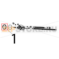 Manopola gas perno Ø: 8 Angelo Po 291FAGF