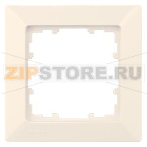DELTA LINE ЭЛЕКТРИЧЕСКИЙ БЕЛЫЙ РАМКА 1-МЕСТНАЯ 80X80MM Siemens 5TG2581-0 