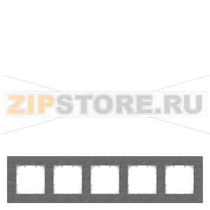 DELTA MIRO ЧЕРНЫЙ МЕТАЛЛИК РАМКА 5-МЕСТНАЯ Siemens 5TG1115-2 