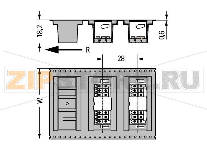 MCS MINI HD THR male header, 2-row; 0.8 x 0.8 mm solder pin; straight; 100% protected against mismating; Levers; in tape-and-reel packaging; Pin spacing 3.5 mm; 2 x 18-pole; black Wago 713-1418/116-000/997-409 Вилки для пайки оплавлением припоя для поверхностного монтажаРазделенные разъемы выводов предотвращают повреждения и обеспечивают вилкам защиту от касания в неподсоединенном состоянии100% защита от неправильного подсоединенияВозможны варианты кодировки...