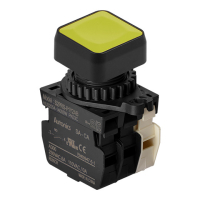 Выключатель кнопочный, Ø отверстия: 22/25 мм Autonics S2PRS-P1Y2ABM