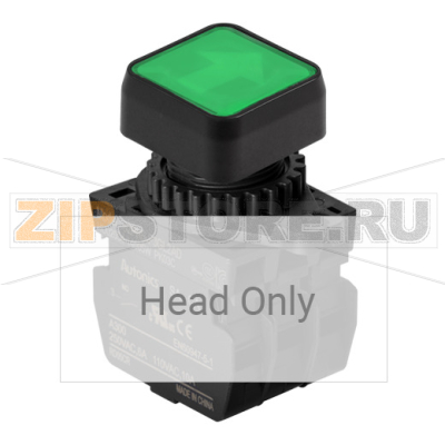 Выключатель кнопочный, Ø отверстия: 22/25 мм Autonics S2PRS-P3GL 