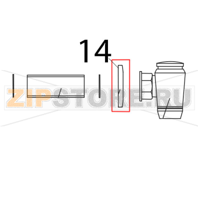 Rounde rose for water cock 1&quot;1/2 Tecnoinox P70IE7 Rounde rose for water cock 1"1/2 Tecnoinox P70IE7Запчасть на деталировке под номером: 14