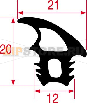 GASKET FOR OVEN DOOR 1580 mm 