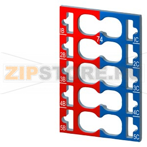 SIMATIC ET 200SP, 10 БИРОК ДЛЯ ЦВЕТОВОГО КОДИРОВАНИЯ, 5 КРАСНЫХ + 5 СИНИХ, ДЛЯ 2X 5 ДОП. КЛЕММ, ДЛЯ БАЗОВОГО БЛОКА ТИПА A1, С ВТЫЧНЫМИ КЛЕММАМИ Siemens 6ES7193-6CP74-2AA0 