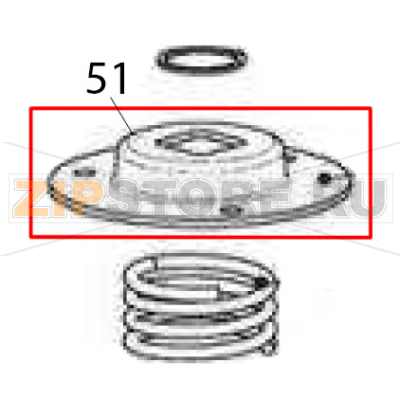 Coperchio trascinamento superiore Sigma BMR 80 Coperchio trascinamento superiore Sigma BMR 80Запчасть на деталировке под номером: 51