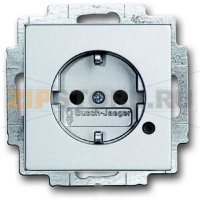 Розетка 16 А, 250 В, LED, серебристый алюминий ABB 2CKA002013A5285