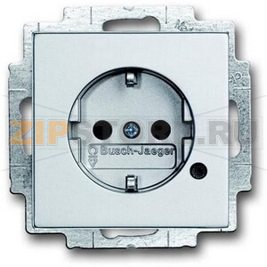 Розетка 16 А, 250 В, LED, серебристый алюминий ABB 2CKA002013A5285 