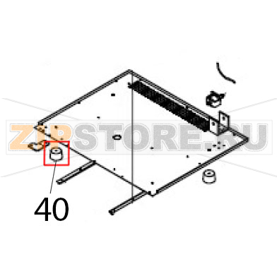 Feet Hurakan HKN-XF023 Feet Hurakan HKN-XF023Запчасть на деталировке под номером: 40