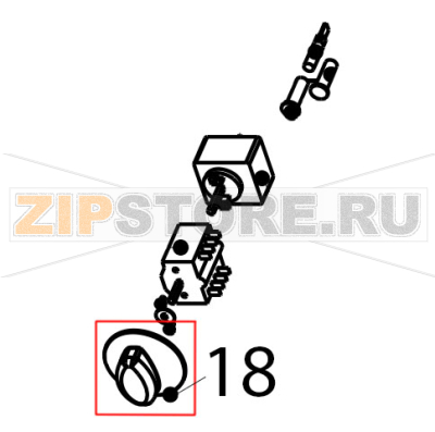 Fre electric knob Tecnoinox FR70E7 Fre electric knob Tecnoinox FR70E7Запчасть на деталировке под номером: 18