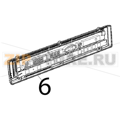CT BT Control board PE1705 and boar Unox XVC 205E CT BT Control board PE1705 and boar Unox XVC 205EЗапчасть на деталировке под номером: 6