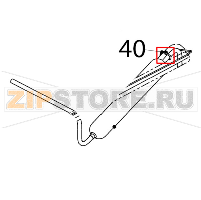 Nylon tie Hoshizaki IM-65NE Nylon tie Hoshizaki IM-65NEЗапчасть на деталировке под номером: 40