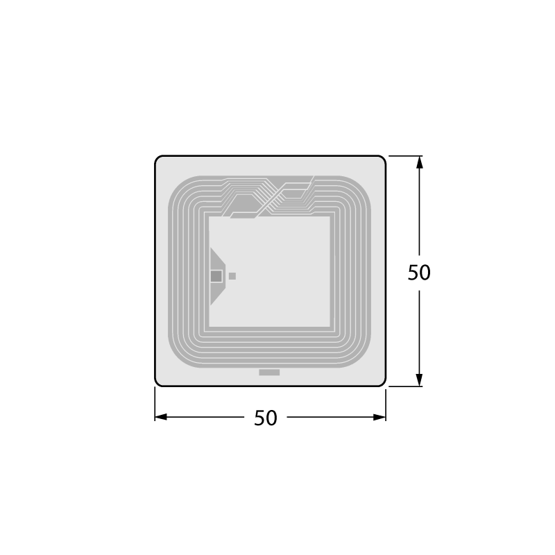 RFID-метка HF Turck TW-L50-50-P-B128-100PCS 
