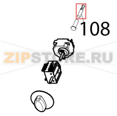 Green neon lamp 230V Tecnoinox FRS35E7 Green neon lamp 230V Tecnoinox FRS35E7Запчасть на деталировке под номером: 108