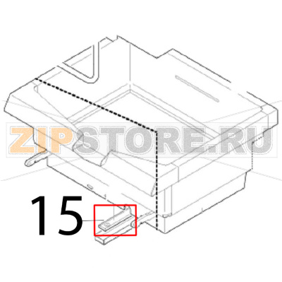Probe support Angelo Po 1G1BR1G Probe support Angelo Po 1G1BR1GЗапчасть на деталировке под номером: 15