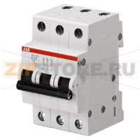 Выключатель автоматический трехполюсный, SH203 B 13 ABB 2CDS213001R0135