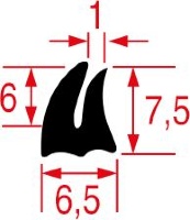 GUARNIZIONE VETRO 1770 mm