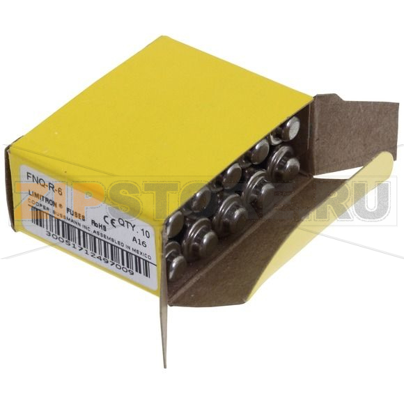 Предохранитель, 6 A, AC 600 В, 200 кА, 10x38 мм, 13/32x1-1/2 inch, CC, UL, с задержкой Eaton CL 