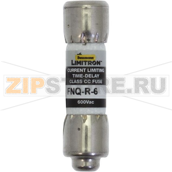 Предохранитель, 6 A, AC 600 В, 200 кА, 10x38 мм, 13/32x1-1/2 inch, CC, UL, с задержкой Eaton CL 