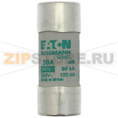 Предохранитель, 80 A, AC 500 В, 120 кА, 22x58 мм, aM, IEC Eaton CYL FUSE &gt;STR &gt;22x58 80A AM 500 