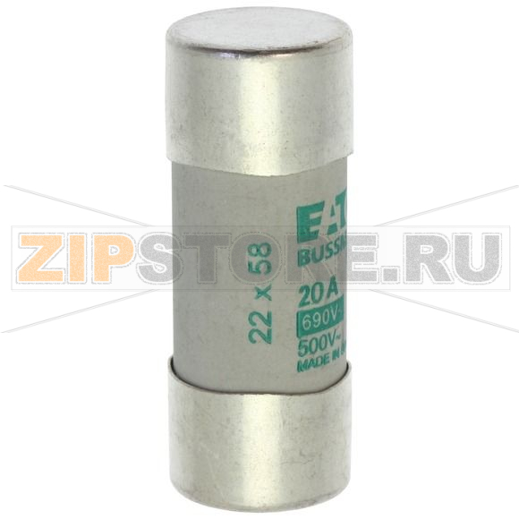 Предохранитель, 80 A, AC 500 В, 120 кА, 22x58 мм, aM, IEC Eaton CYL FUSE >STR >22x58 80A AM 500 