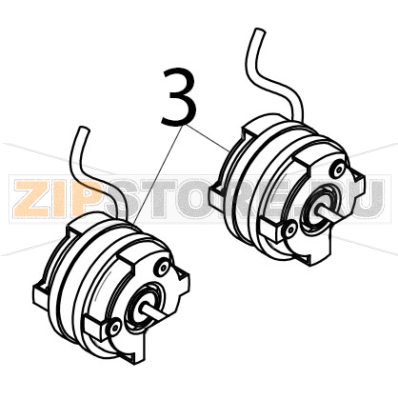 Motore elettrico ad inversione di marcia 220-240 V Tecnoeka KF 965 Motore elettrico ad inversione di marcia 220-240 V Tecnoeka KF 965Запчасть на деталировке под номером: 3