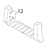Dispense cover Sato CG412DT
