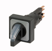 Головка переключателя с подсветкой, 2 позиции, белая, без фиксации Eaton Q25LWK1-WS