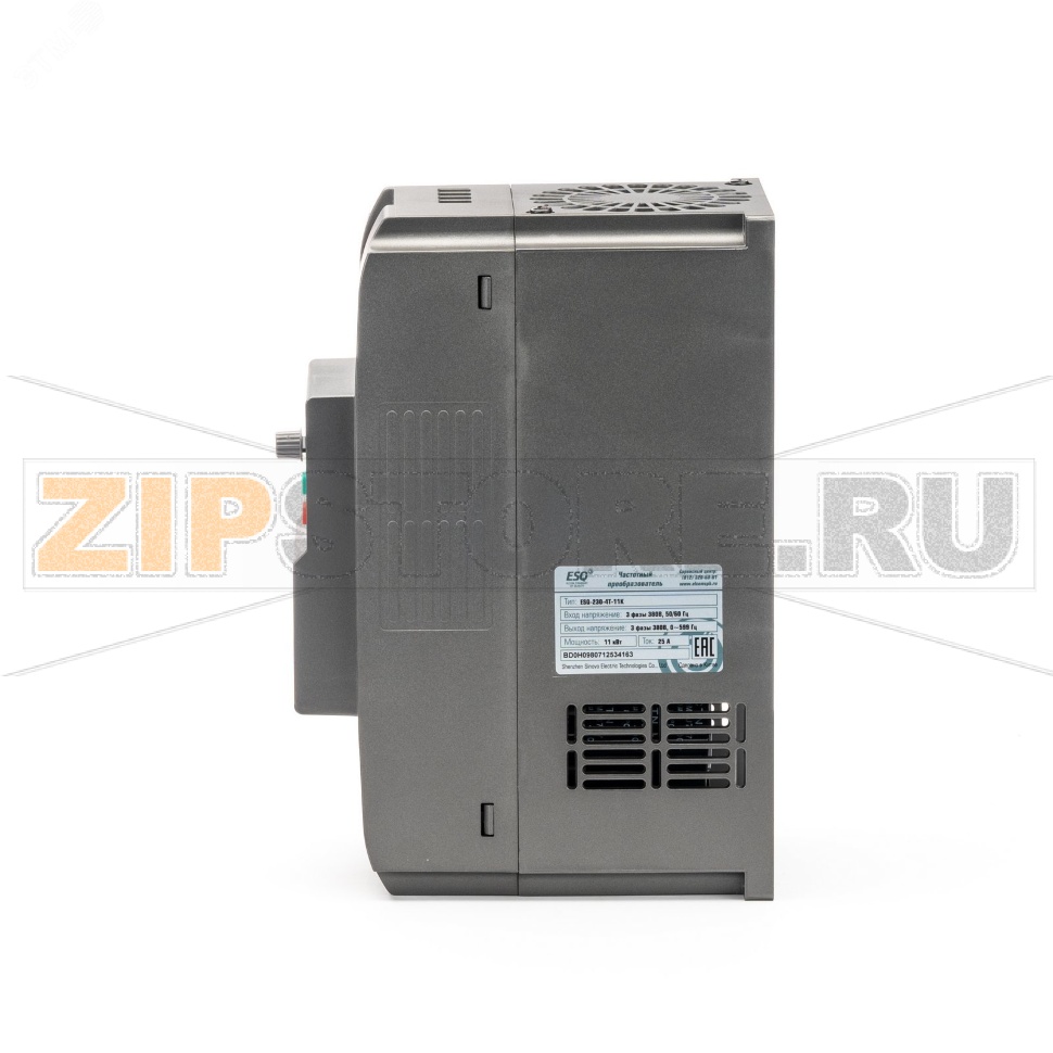 Преобразователь частоты 11 кВт, 380 В, 0-599 Гц, IP20 ESQ 08.04.304429 