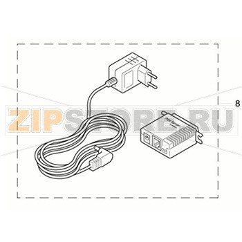 Внешний сервер печати Ethernet/US/CEC TSC TDP-245 Внешний сервер печати Ethernet/US/CEC для принтера TSC TDP-245 Запчасть на сборочном чертеже под номером: 8Количество запчастей в комплекте: 1Название запчасти TSC на английском языке: External Ethernet print server/US/CEC