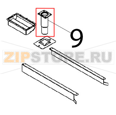 Piede inox comp. Angelo Po FX201G3 Piede inox comp. Angelo Po FX201G3Запчасть на деталировке под номером: 9