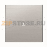 Накладка для карточного выключателя с линзой подсветки и маркировкой, нержавеющая сталь ABB 2CLA851400A1401