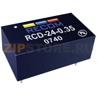 Адаптор питания 36 В/DC, 350 мА Recom RCD-24-0.35 