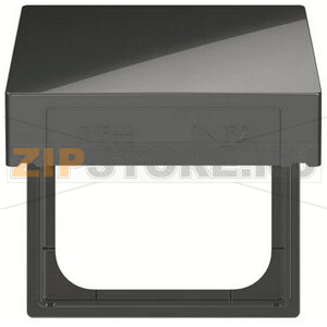 Кольцо промежуточное с откидной крышкой для накладок 55x55 мм, IP44, антрацитовое ABB 2CKA001719A0217 