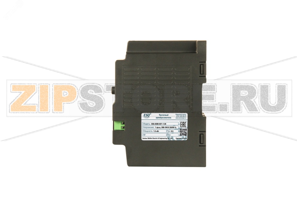 Преобразователь частоты 1.5 кВт, 220 В, 0-599 Гц, IP20 ESQ 08.04.304374 