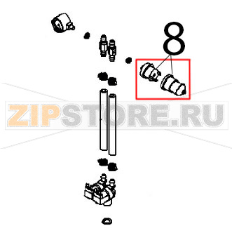 Pressostato acqua Angelo Po FX201G3 Pressostato acqua Angelo Po FX201G3Запчасть на деталировке под номером: 8