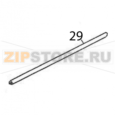 Guide shaft Sato M84Pro Guide shaft Sato M84ProЗапчасть на деталировке под номером: 29Название запчасти на английском языке: Guide shaft Sato M84Pro.