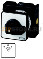 Переключатель, контакты: 2, 20 A, панель: 2>0<1, 45°, без фиксации Eaton T0-1-15371/E