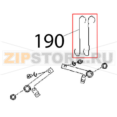 Tirante unione maniglione/leve Angelo Po KD130EAT Tirante unione maniglione/leve Angelo Po KD130EATЗапчасть на деталировке под номером: 190