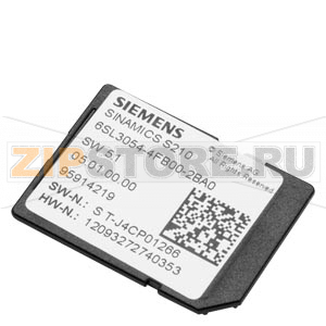 SINAMICS S210 SD карта 512 MB вкл. лицензирования (Свидетельство лицензии) V5.1, Siemens 6SL3054-4FB00-2BA0 
