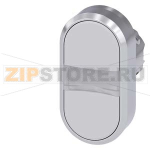 АКТУАТОР ДВОЙНОЙ КНОПКИ, 22MM, КРУГЛ., ГЛЯНЦЕВЫЙ МЕТАЛЛ, КНОПКА БЕЛАЯ, КНОПКА БЕЛАЯ ПЛОСКАЯS Siemens 3SU1050-3AB66-0AA0 