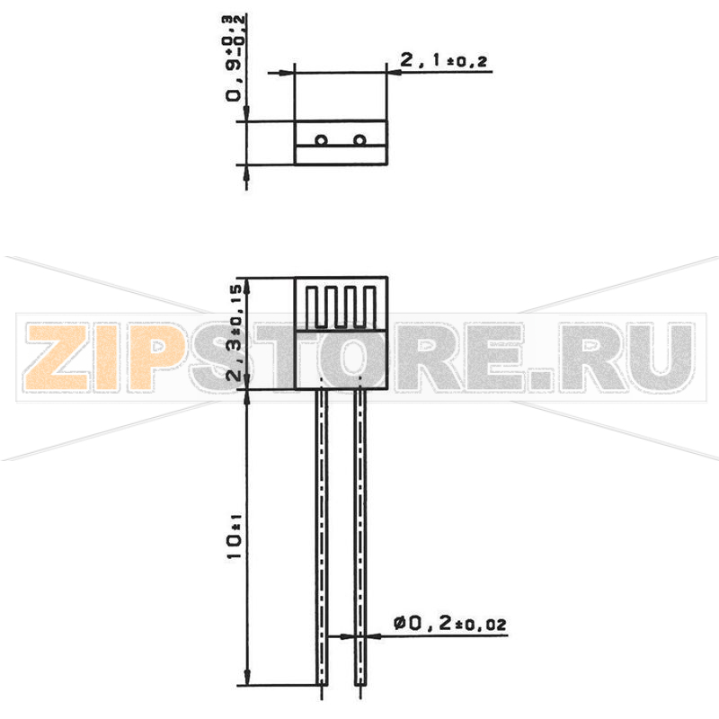 Датчик температурный, проводной, платиновый, от -70 до 500°C, Pt100 Heraeus M222 