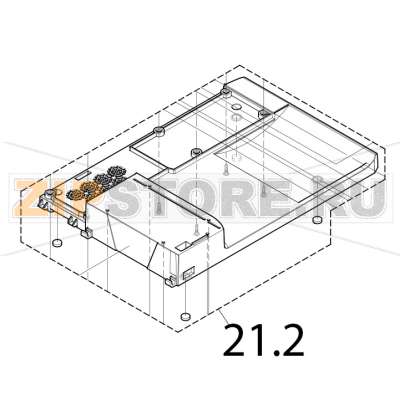 Baseplate CAB EOS5 Baseplate CAB EOS5Запчасть на деталировке под номером: 21.2